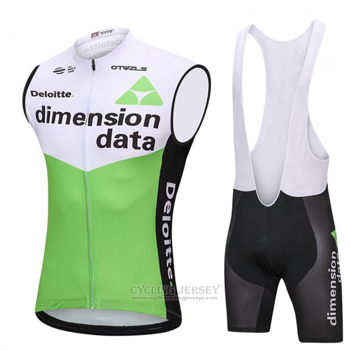 2018 Wind Vest Dimension Data White and Green